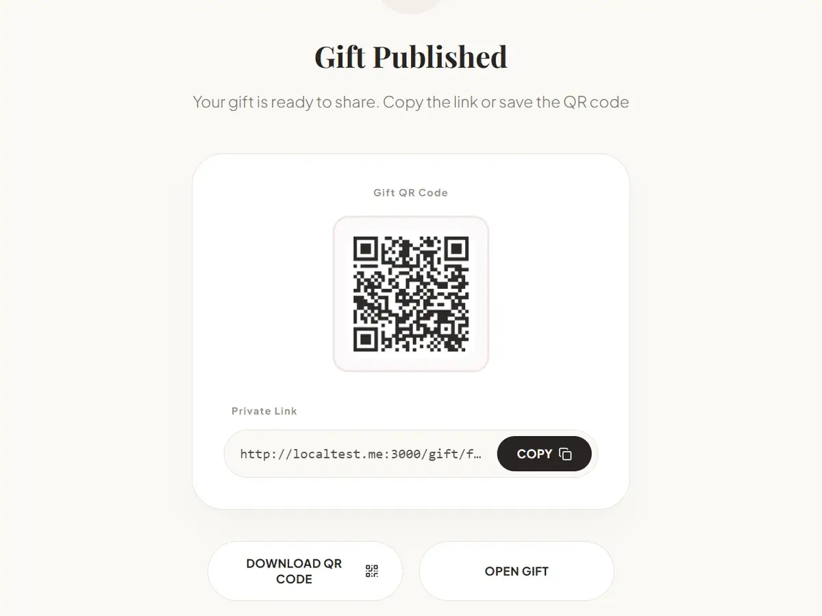 即時連結與 QR Code